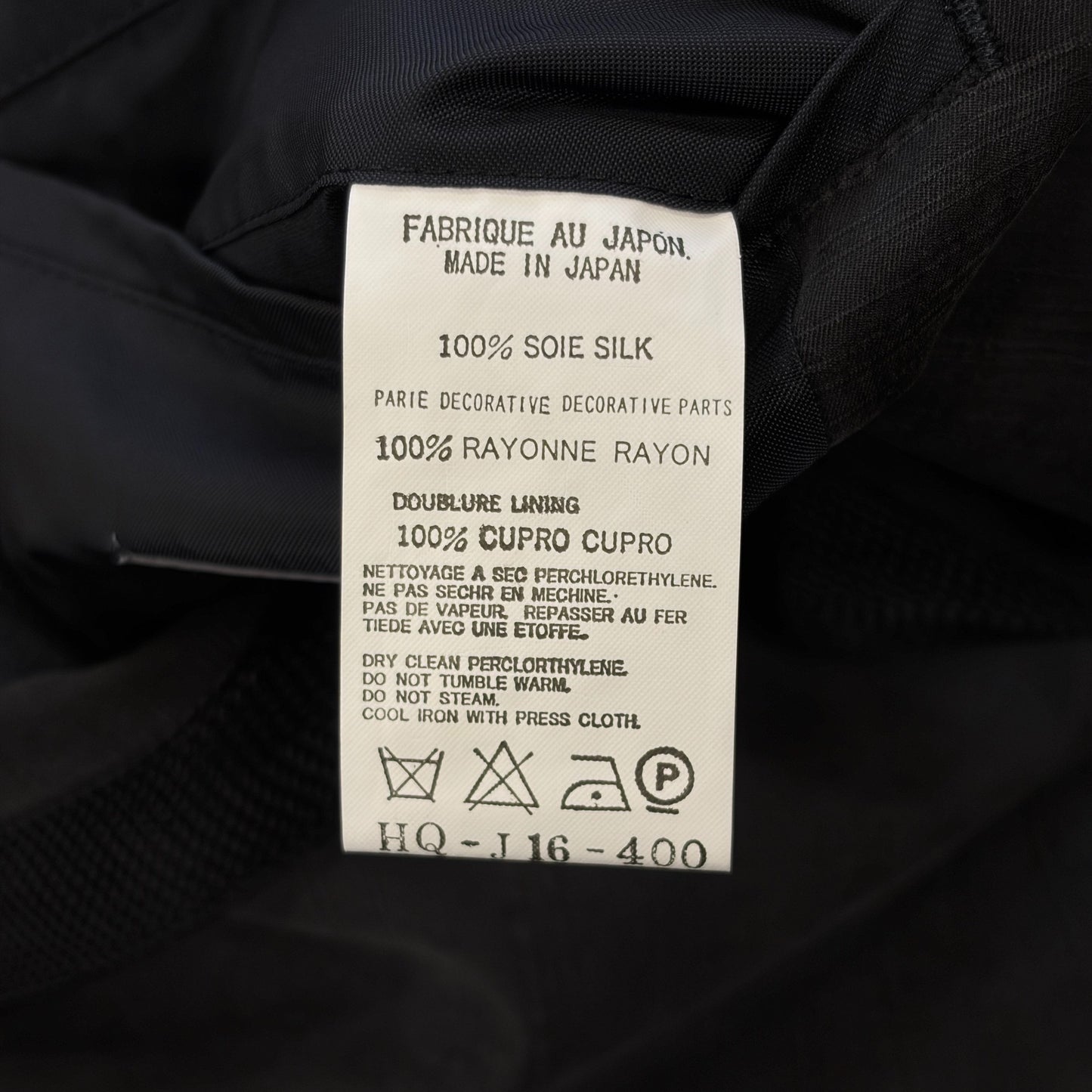 Yohji Yamamoto 03SS Silk Blazer