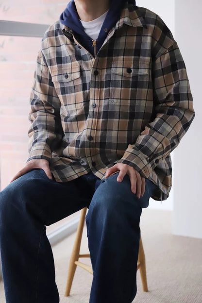 VISVIM Lumber Check Wool-Linen Shirt