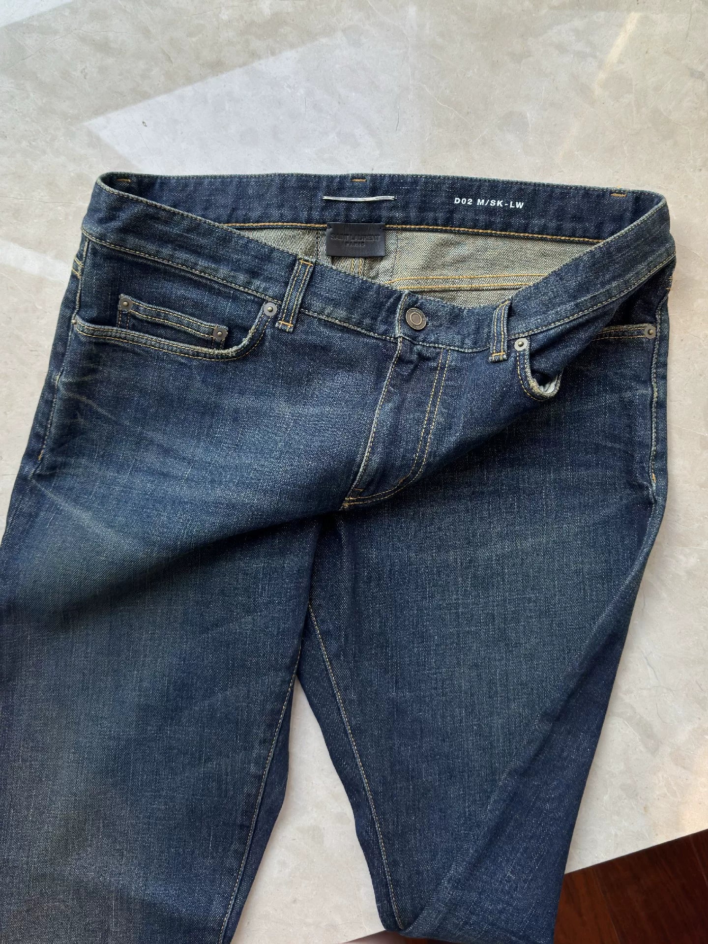 Saint Laurent Men's Vintage Blue Jeans