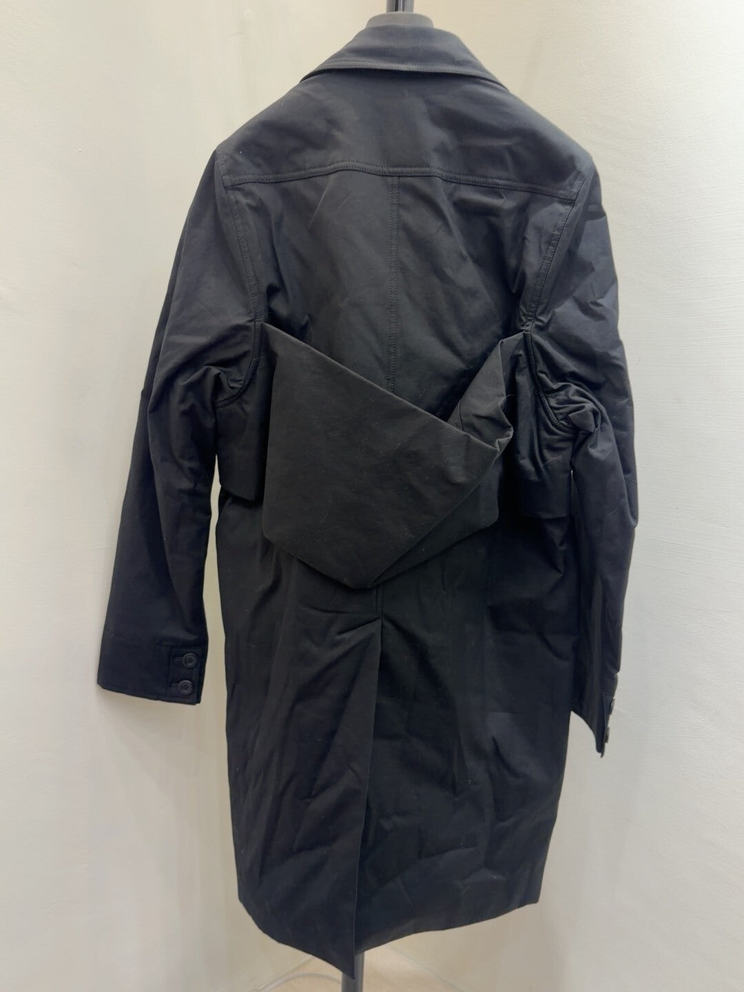 Rick Owens FW15 Black Cotton Coat