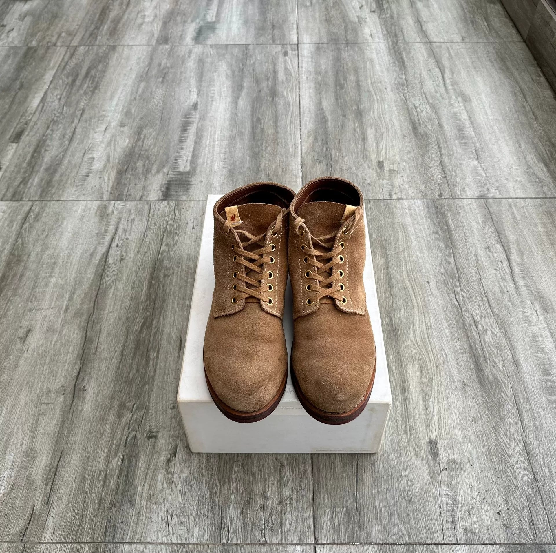 visvim brigadier mid-folk boots in brown