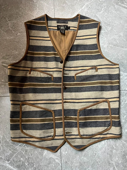 striped wool vest from RRL