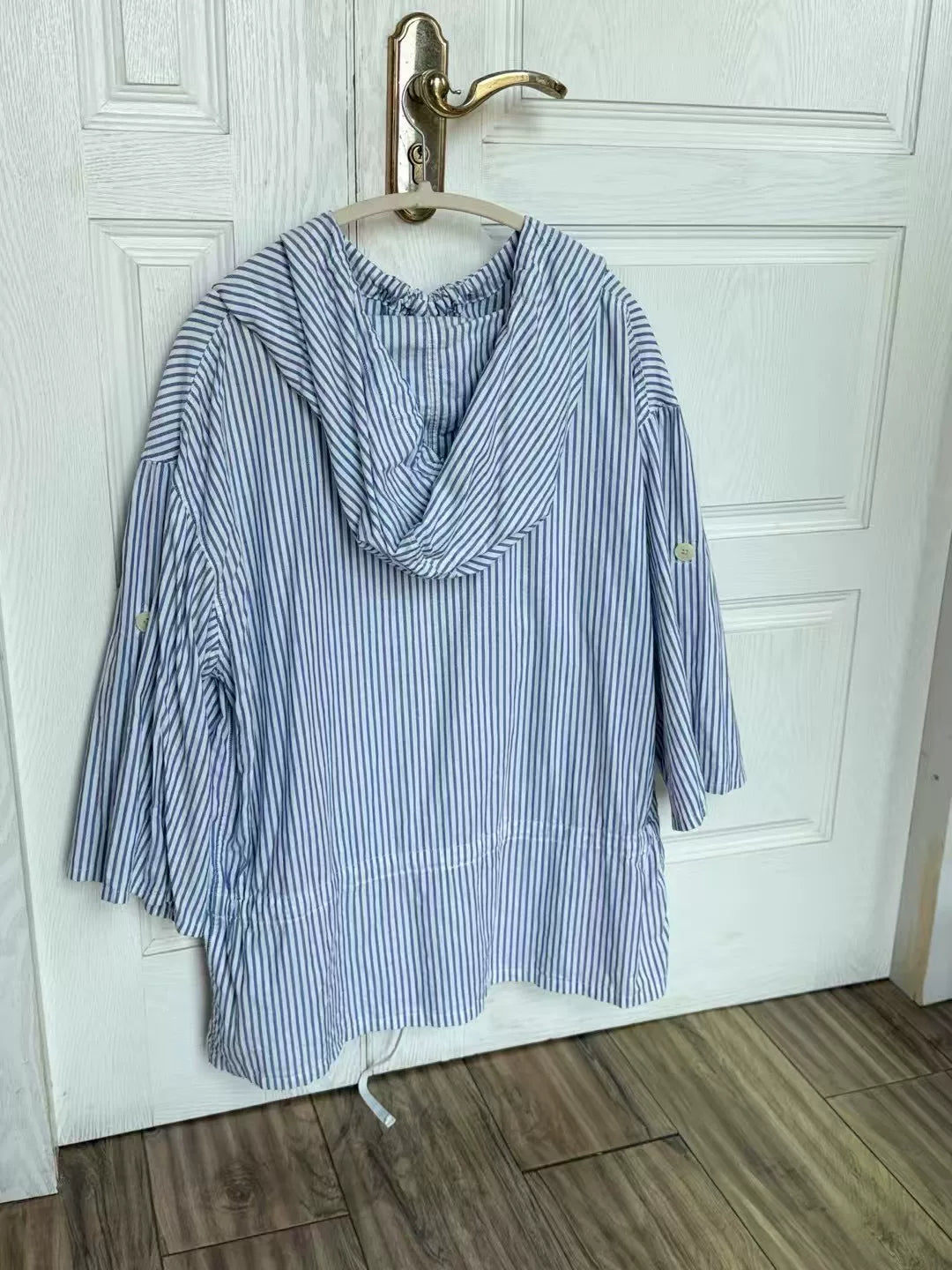 Kapital Navy Stripe Shirt Sweatshirt