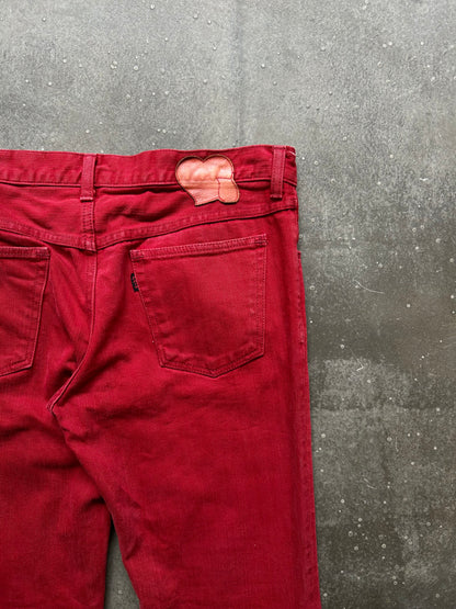 number(N)ine skinny red jeans