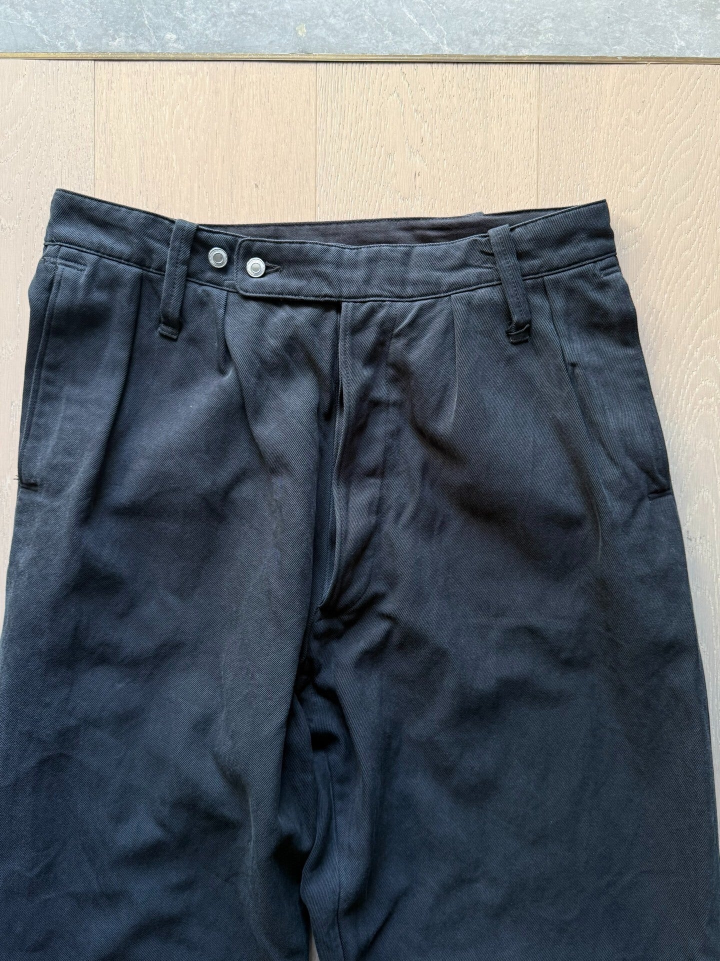 A.PRESSE Silk Cotton Casual Trousers