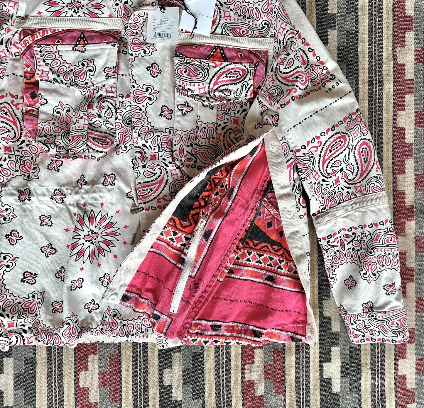 Sacai Bandana Print Blouson Jacket