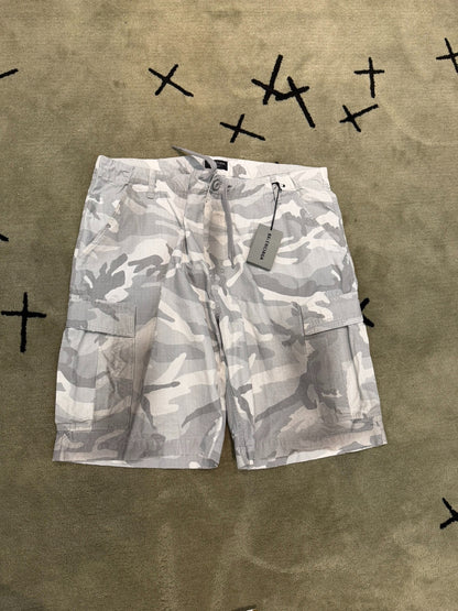 Balenciaga Cargo Shorts Mud-Dyed Collection