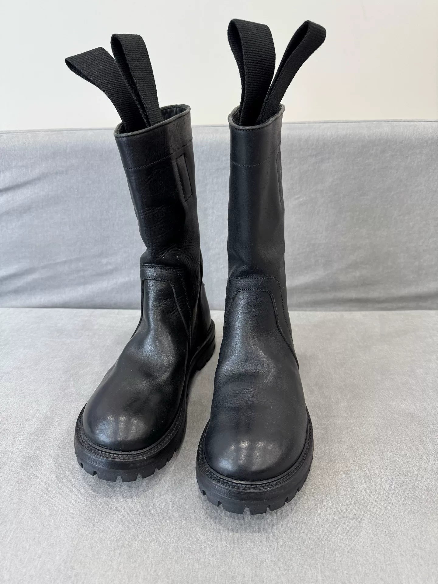 Rick Owens Platform Iron Ring Boots Size 40