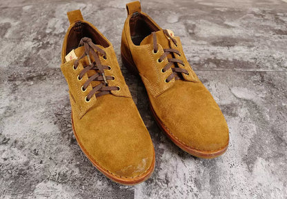 visvim hilts low folk shoes in light brown