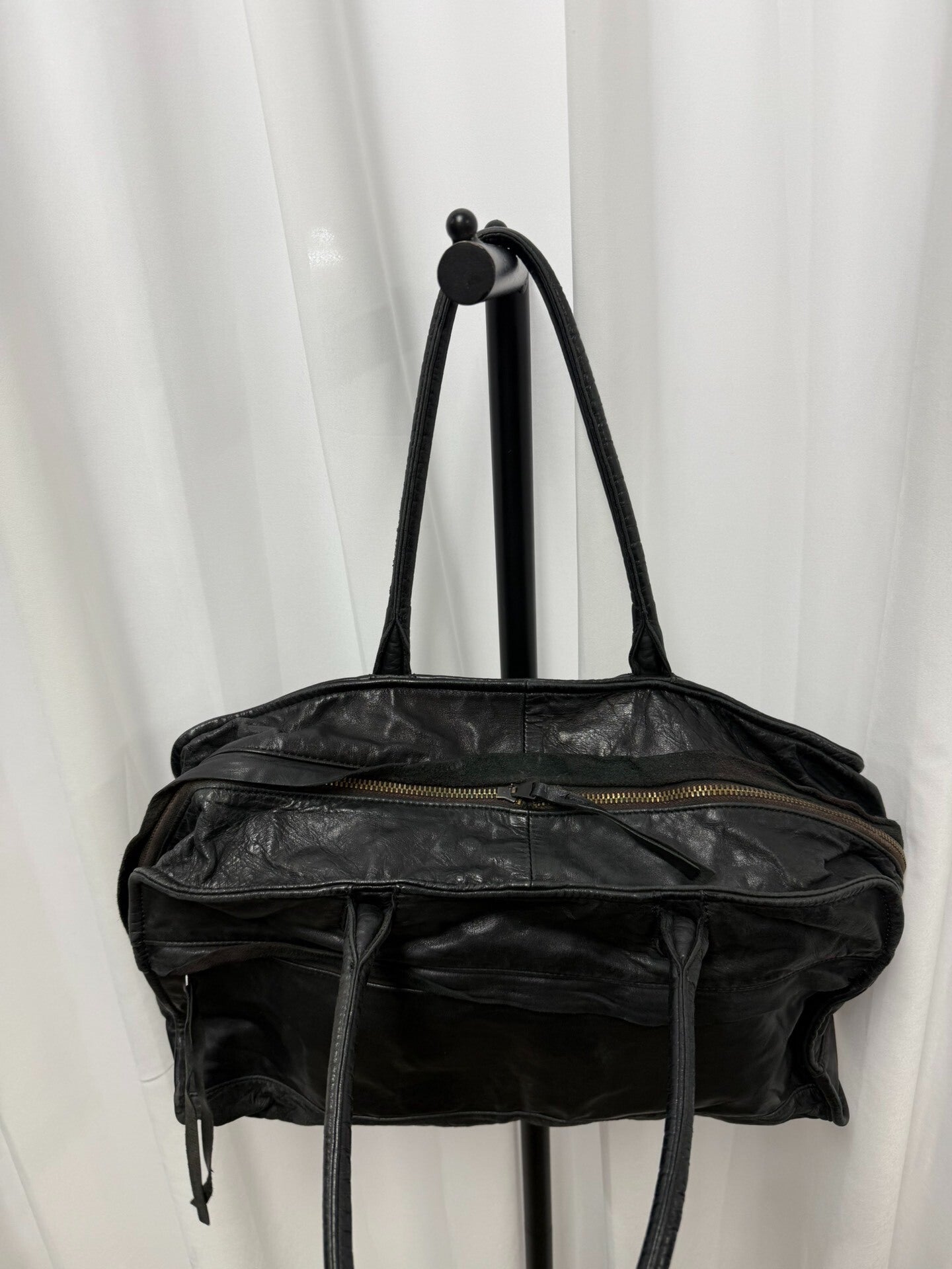 Yohji Yamamoto Leather Boston Bag