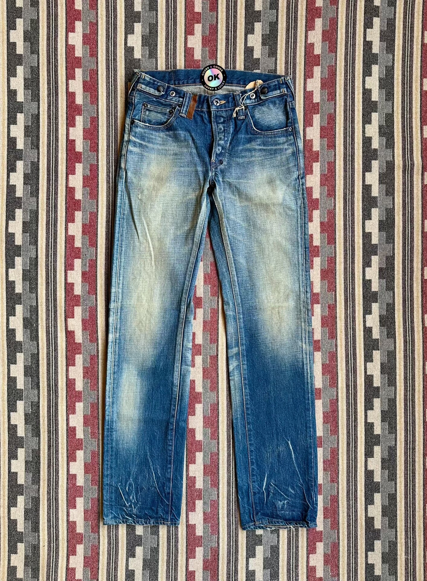 vintage prps distressed denim jeans made in japan