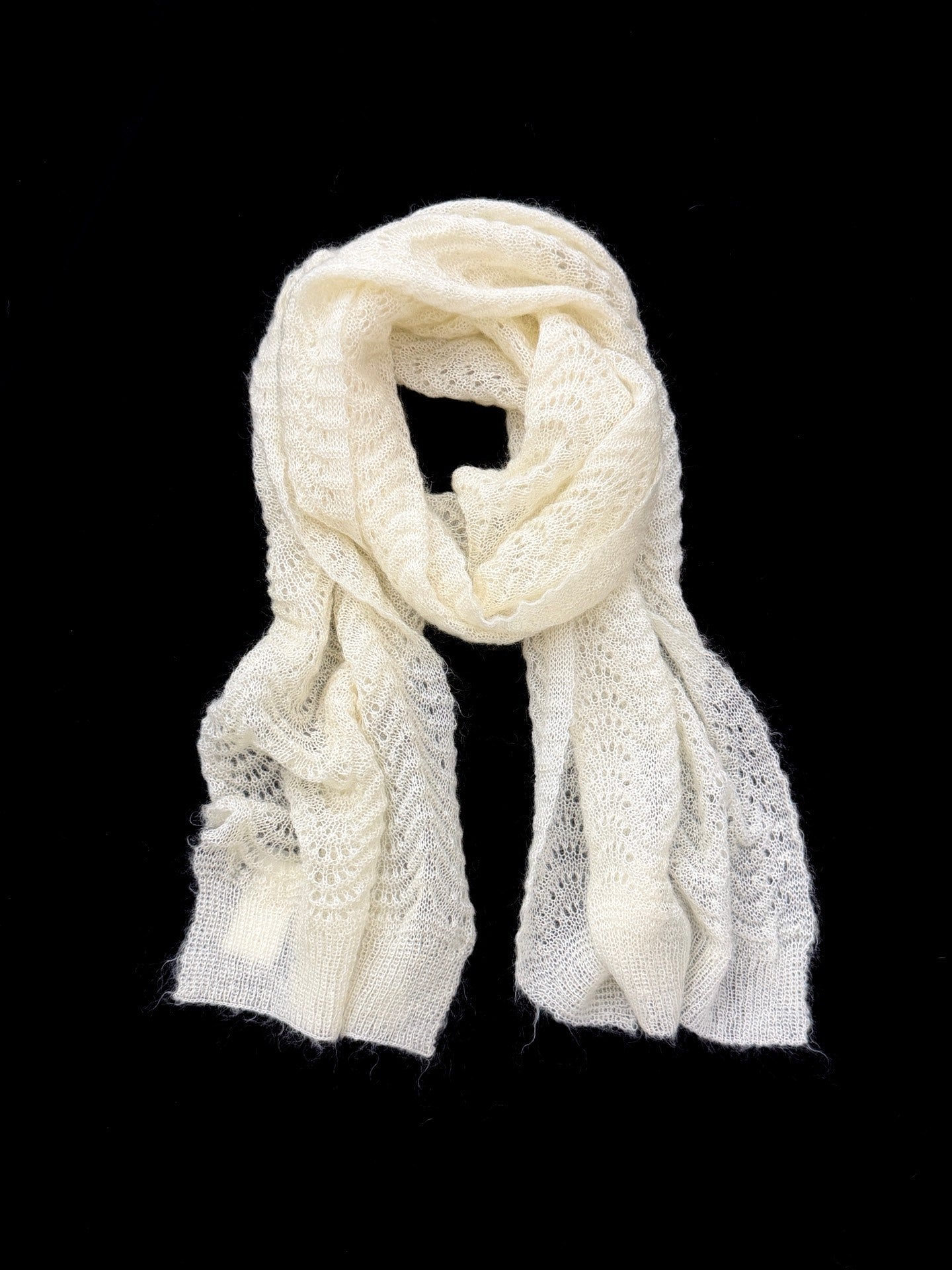 Yohji Yamamoto Noir Open Knit Scarf