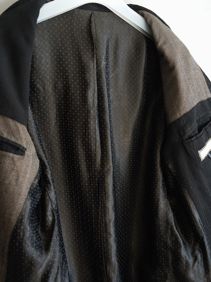 camouflage patterned wool blazer