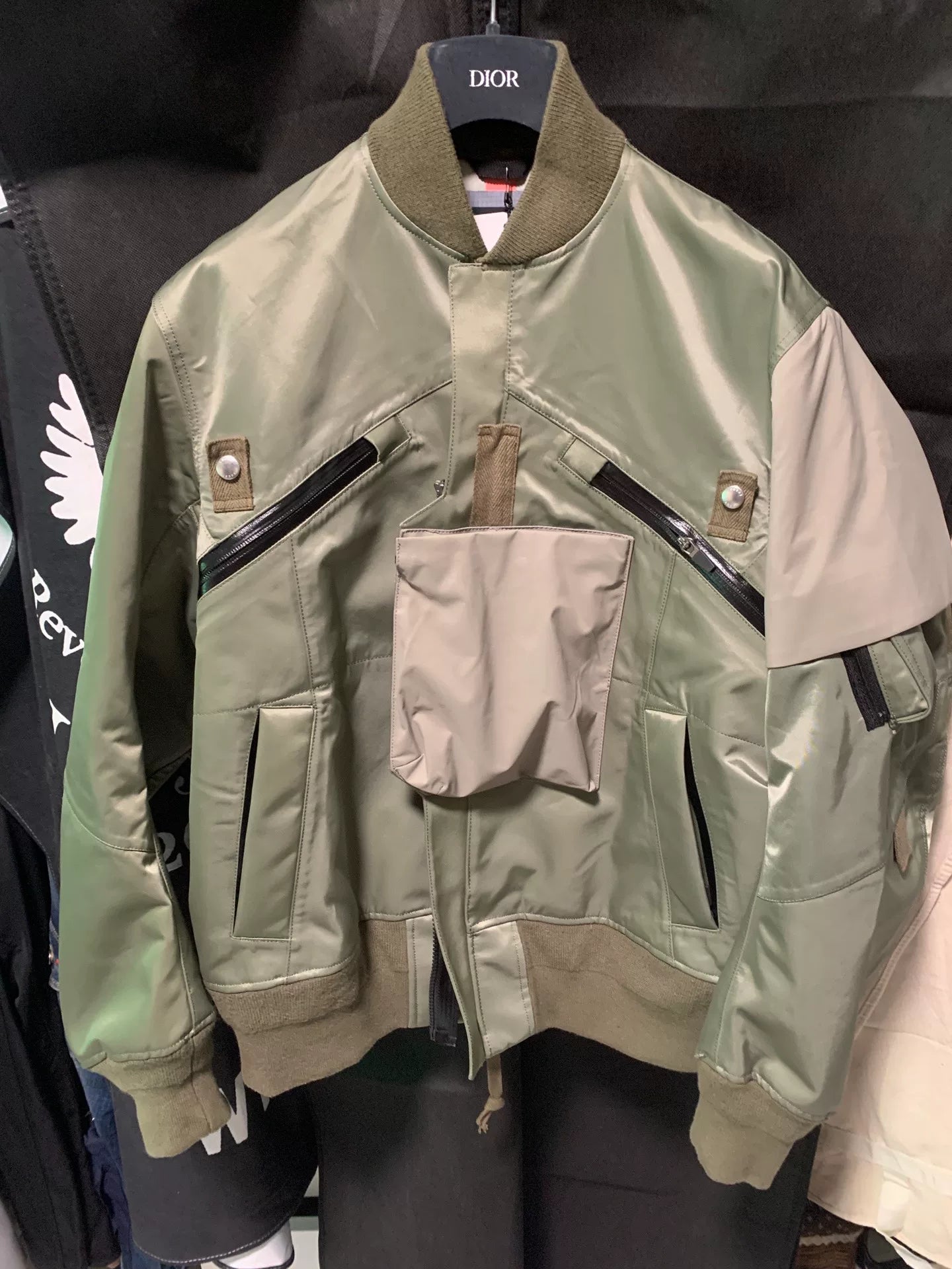 sacai acronym collaborative ma1 functional jacket