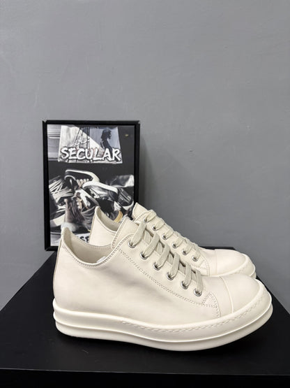 Rick Owens 25SS Low-Top Milk White
