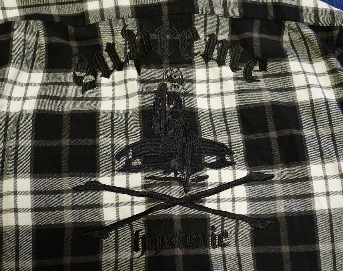 supreme hysteric glamour flannel shirt xl