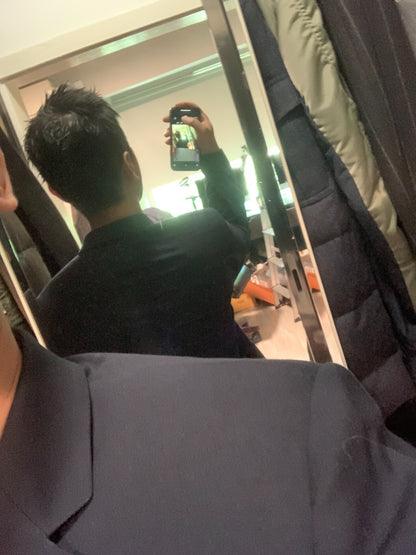 dior homme blue cashmere blazer size 48