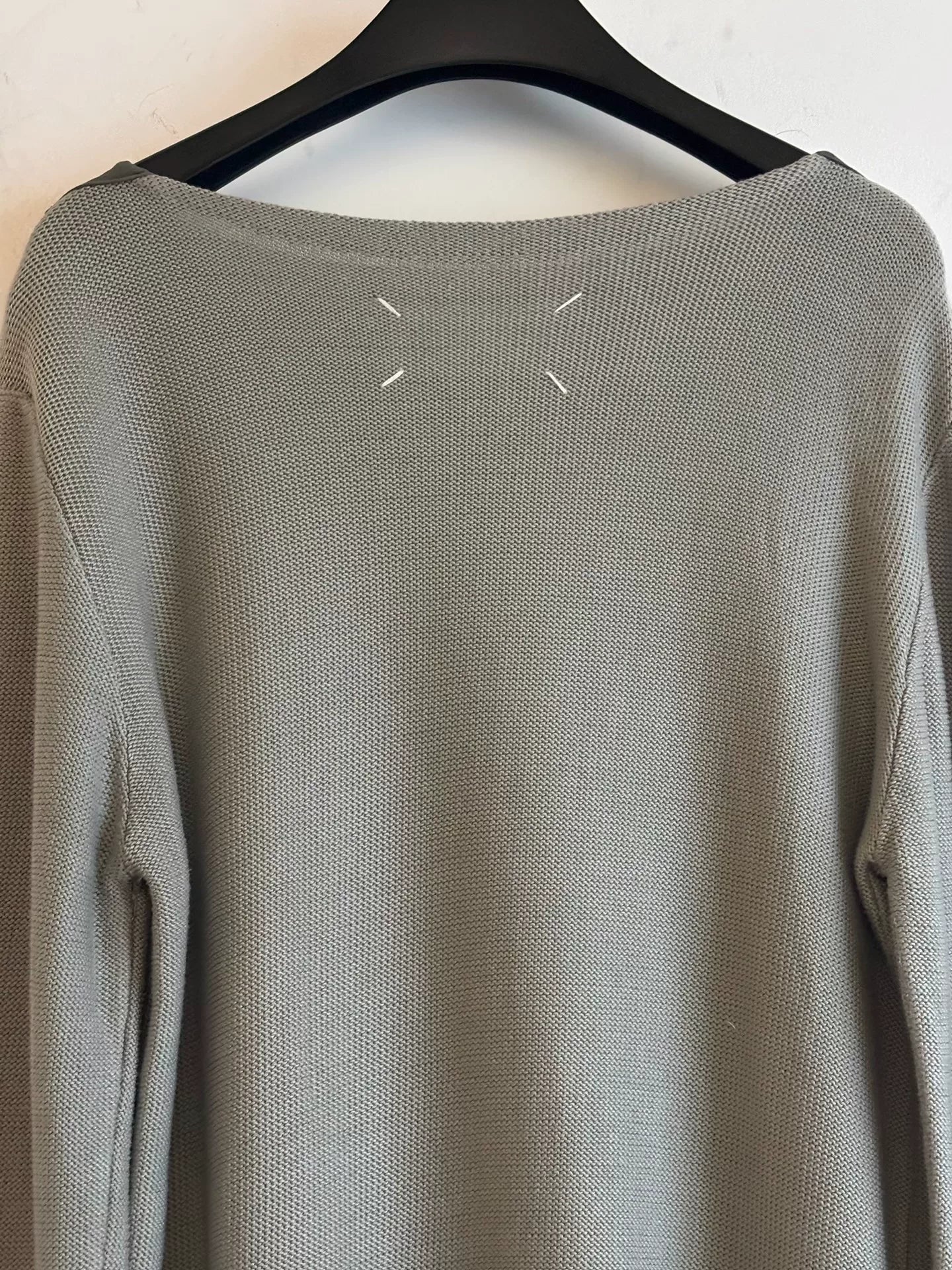 maison margiela knitted sweater with unique cut
