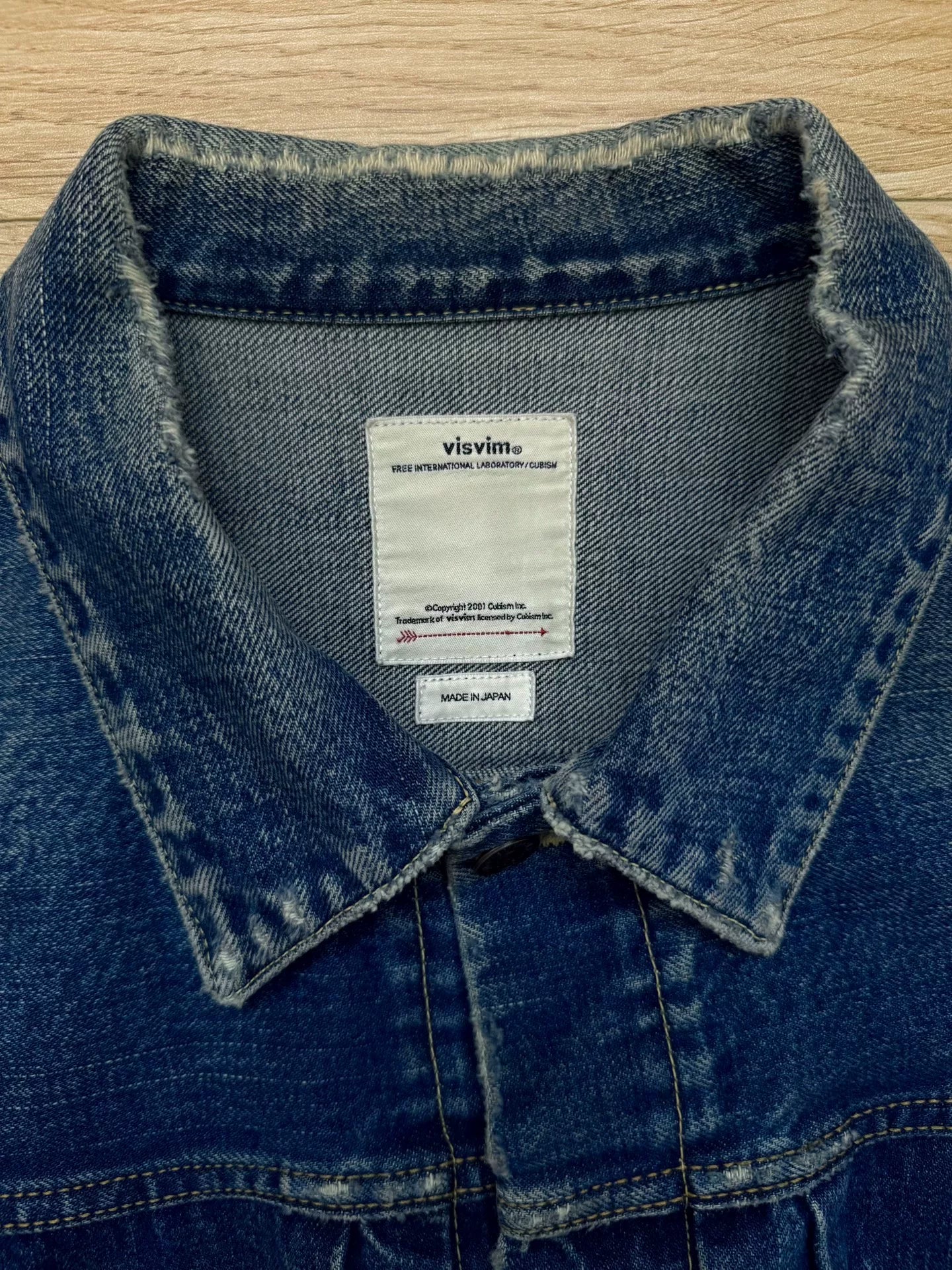 visvim 101JKT Jumbo Paint Splatter Denim Jacket