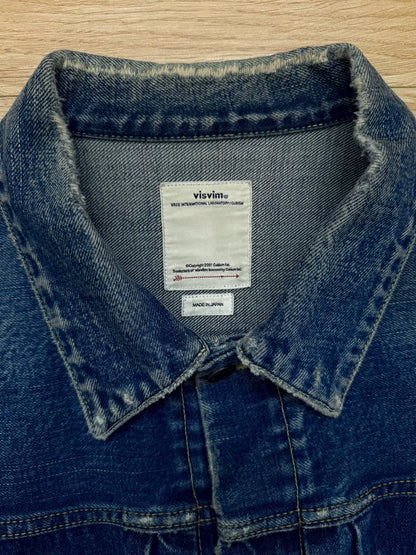 visvim 101JKT Jumbo Paint Splatter Denim Jacket