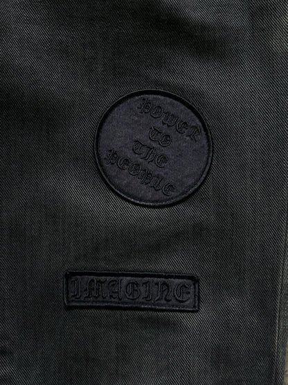 rebel patchwork denim pants by number nine