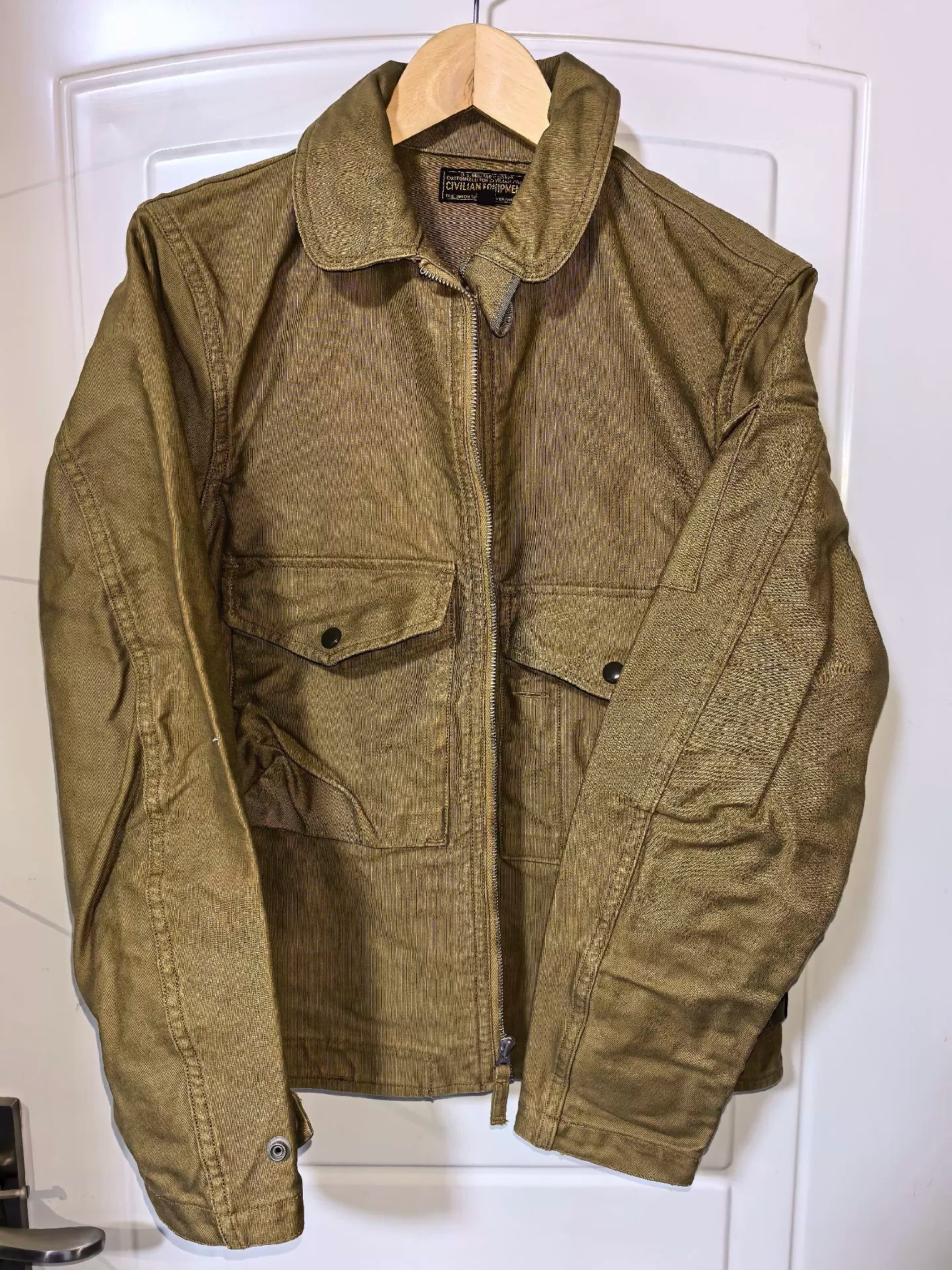 Freewheelers Aviators' Jacket Khaki Beige
