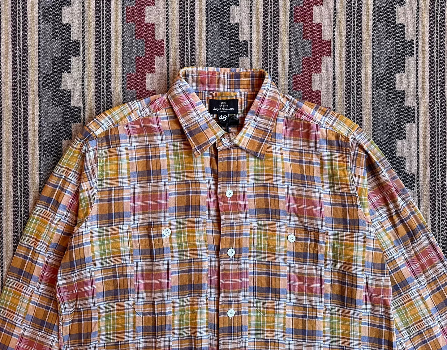 Nigel Cabourn Big Shirt Plaid Long Sleeve