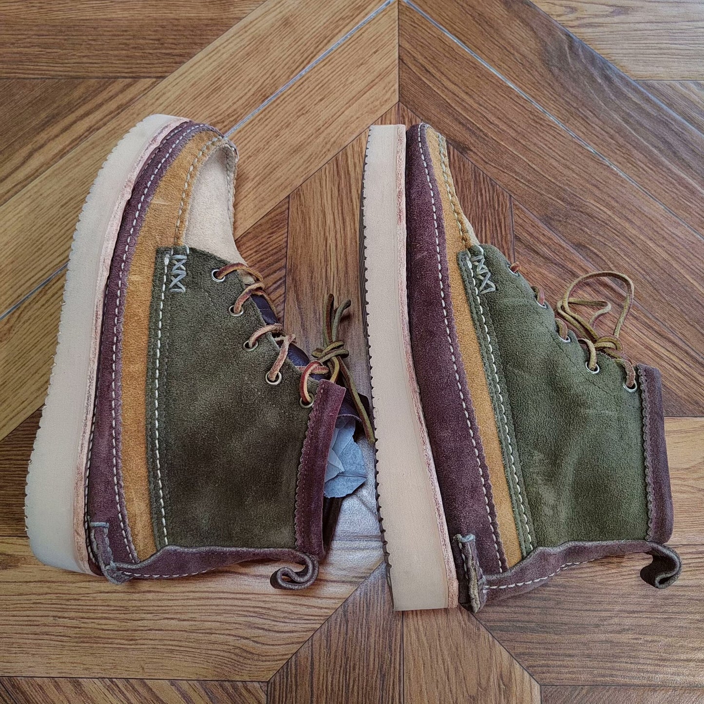 Yuketen Classic Moccasin Suede Work Boots