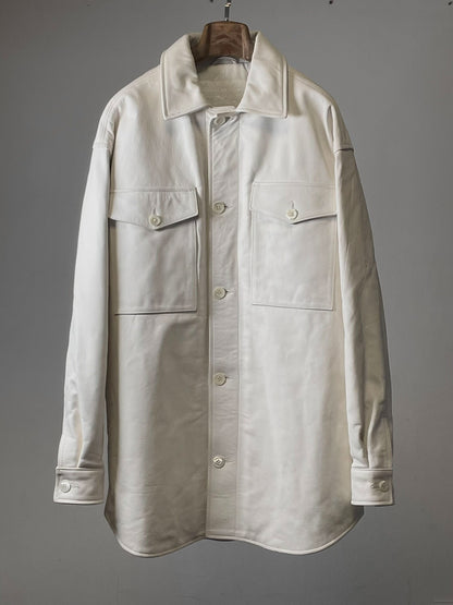 oversized leather coat by Maison Martin Margiela