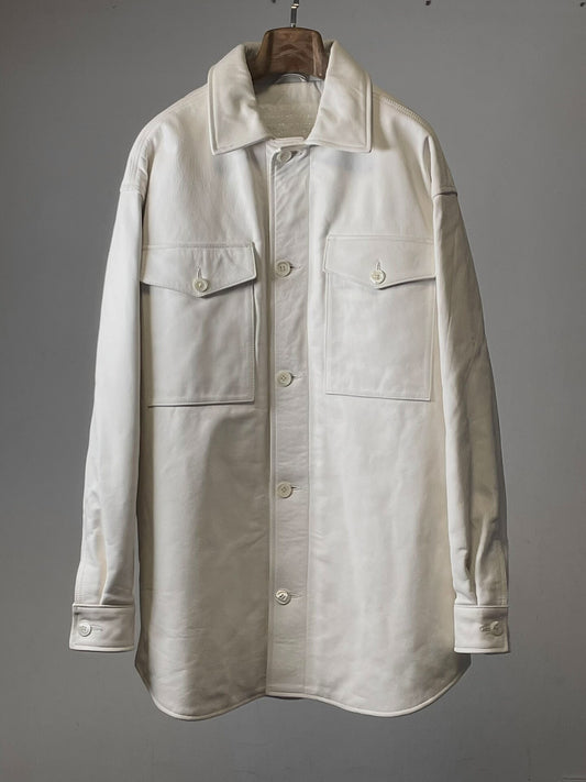 oversized leather coat by Maison Martin Margiela