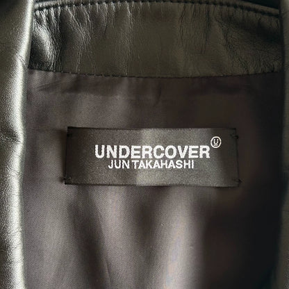 black leather double rider jacket