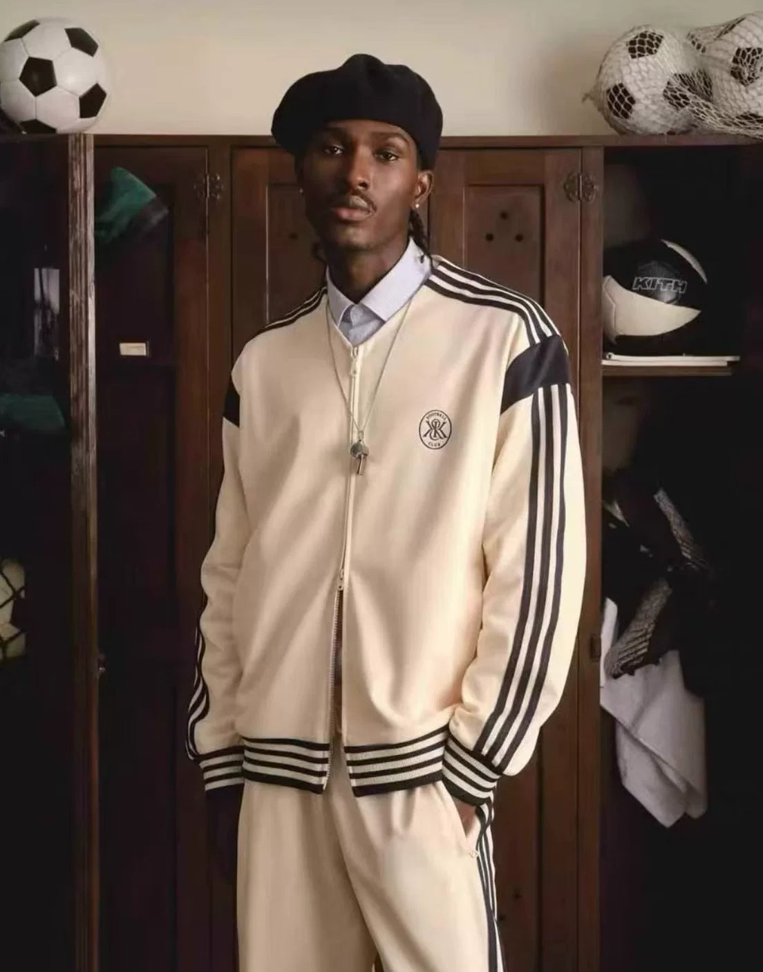 kith & adidas football jacket fall 2025