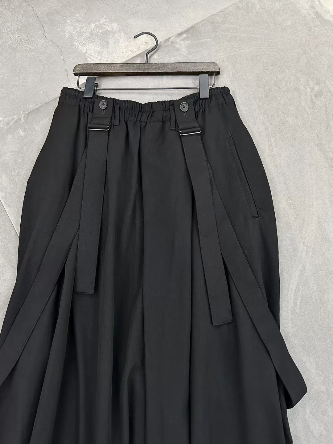 Yohji Yamamoto S/S 2019 Wool Suspender Pants