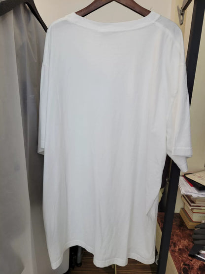 White Embroidered Logo T-Shirt by Dior