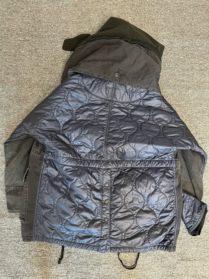 kapital ring coat with complex patches