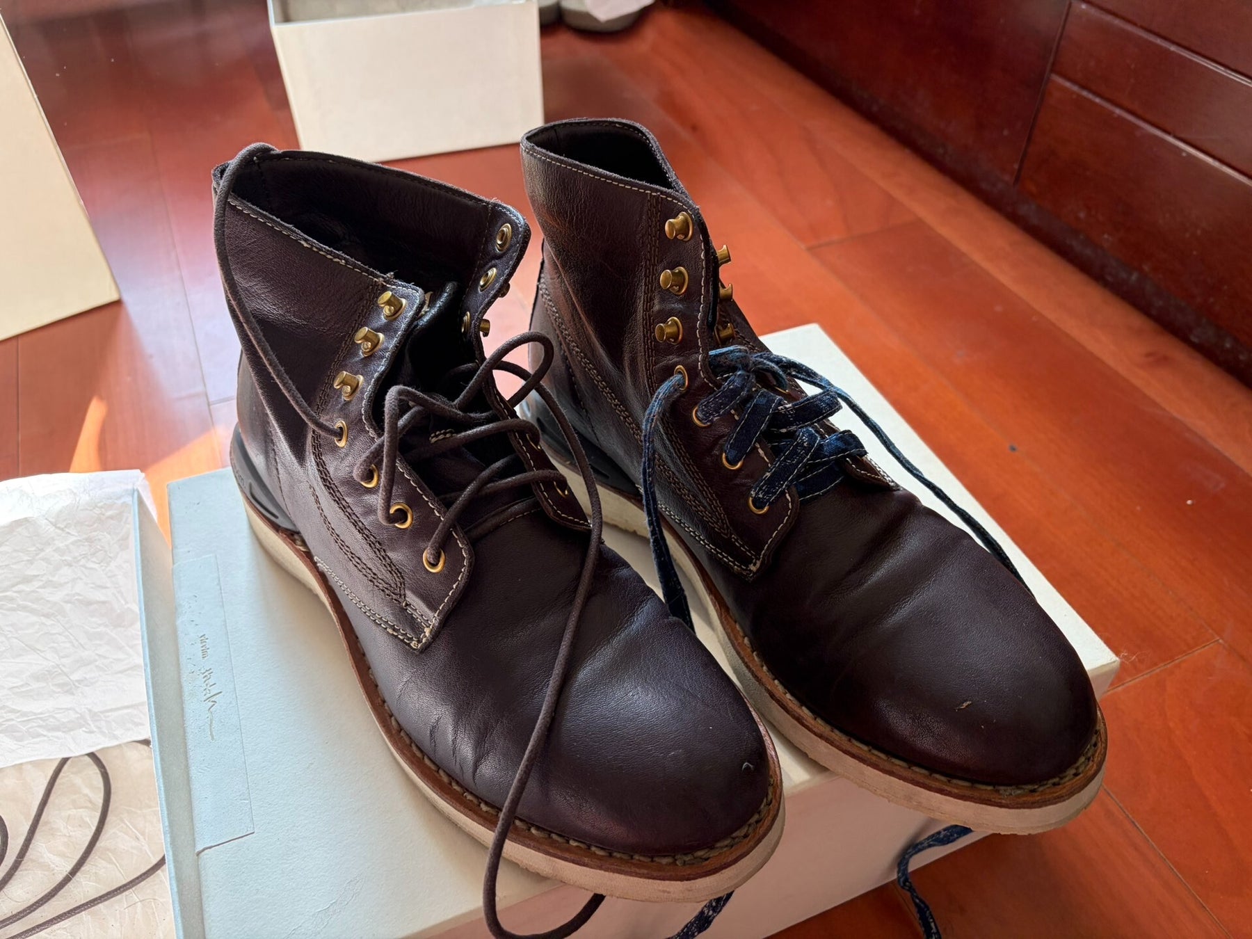 Visvim Folk Kngr Dark Brown Boots