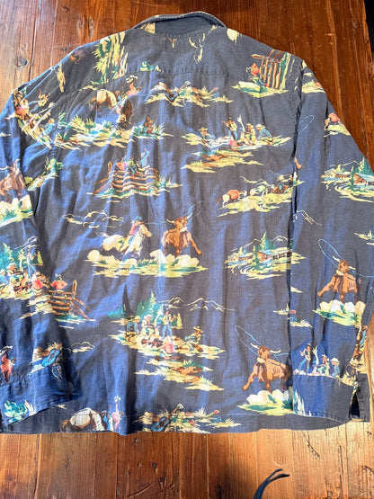 RRL Ralph Lauren Western Print Shirt