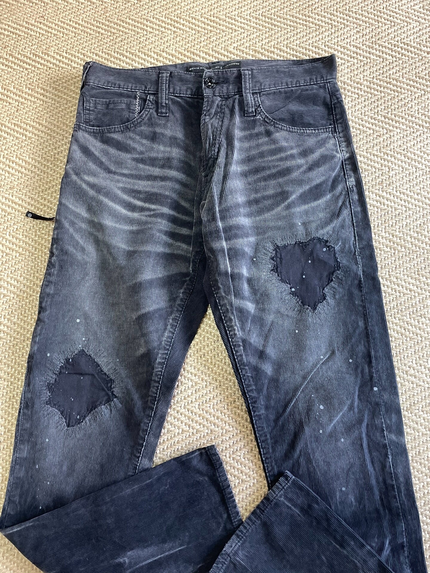 Vanquish & Fragment Washed Distressed Corduroy Pants