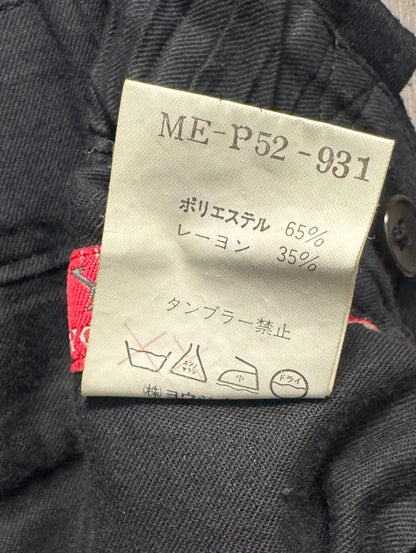 Yohji Yamamoto Silk Pleated Wide Pants