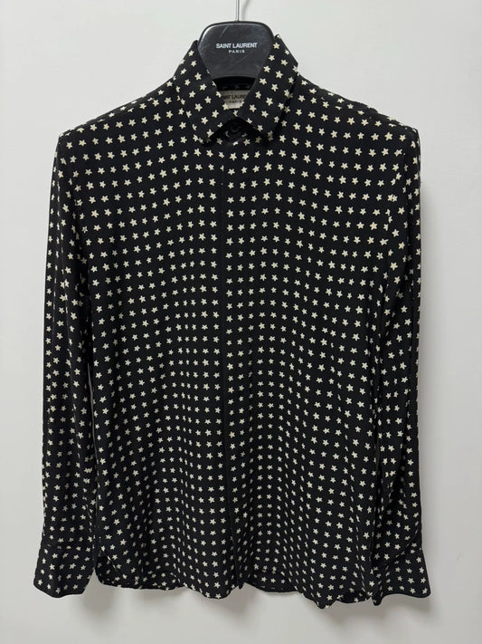 Saint Laurent Star Pattern Silk Shirt