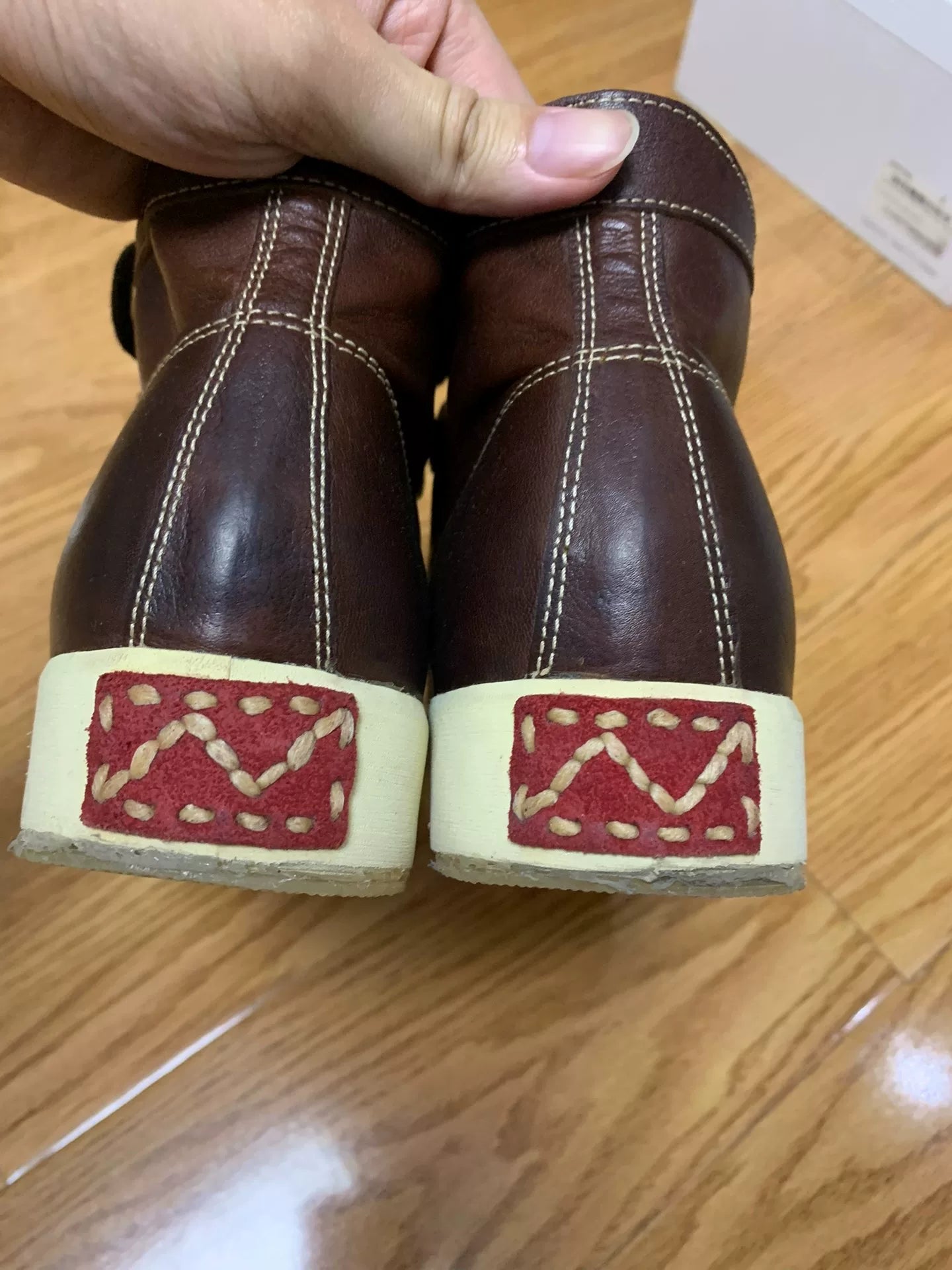 visvim foley hi folk kangaroo leather sneakers