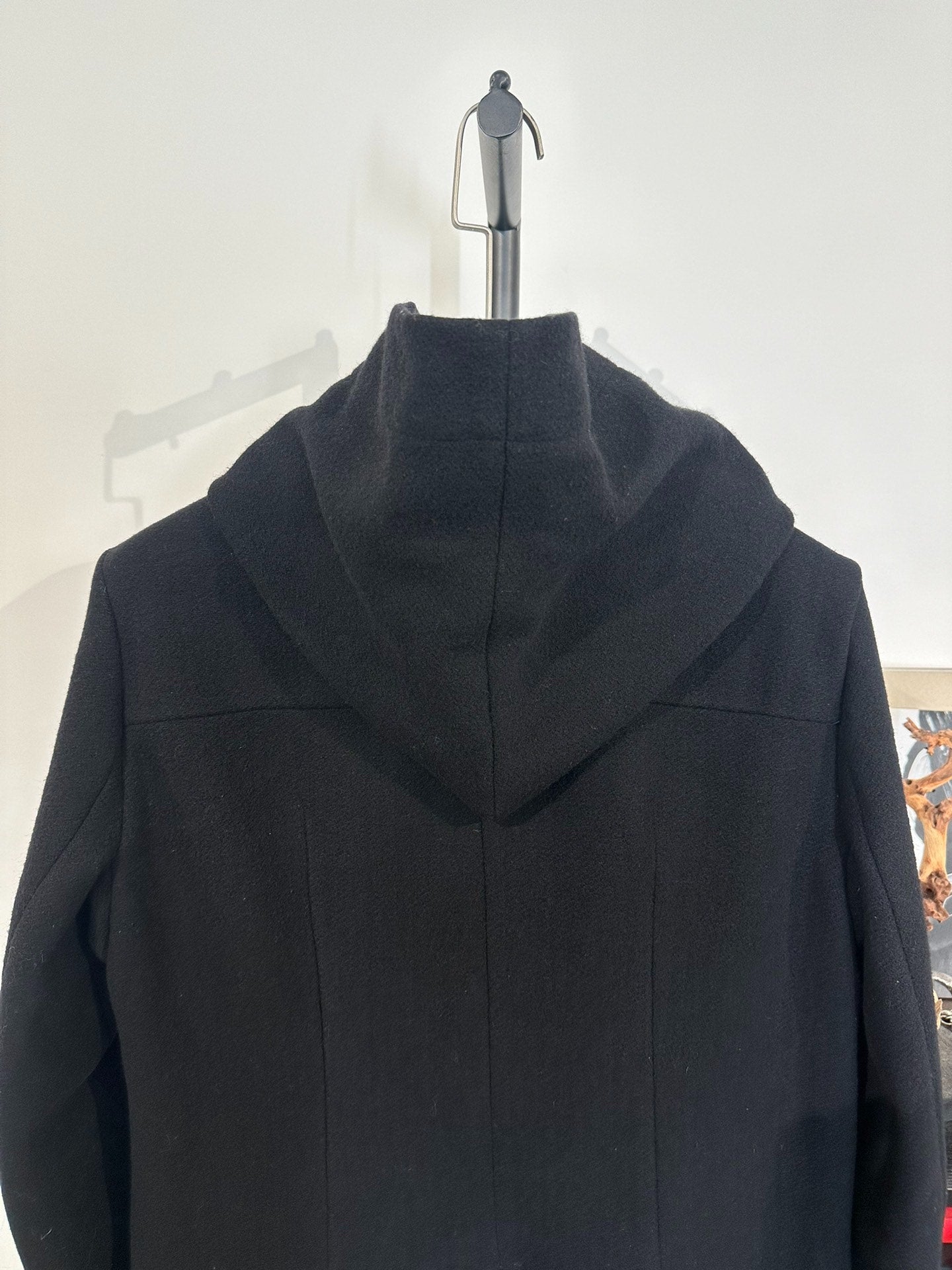 Rick Owens Wool Tweed Cloak Coat