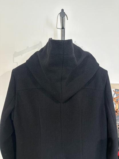 Rick Owens Wool Tweed Cloak Coat