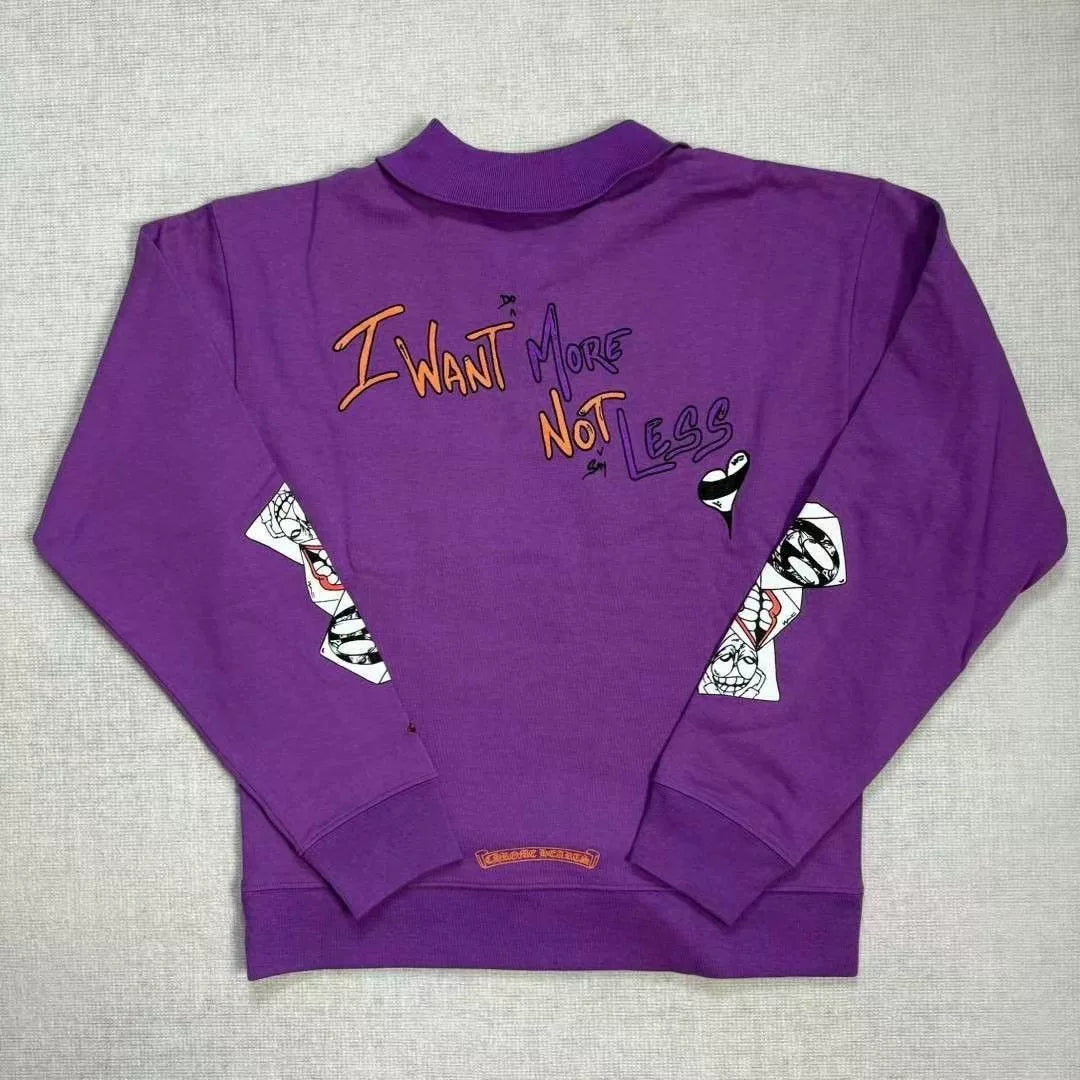Chrome Hearts Mattyboy Purple Graffiti Sweatshirt