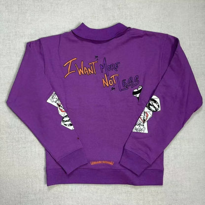 Chrome Hearts Mattyboy Purple Graffiti Sweatshirt