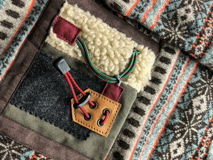 colorful wool ethnic-style functional sweater