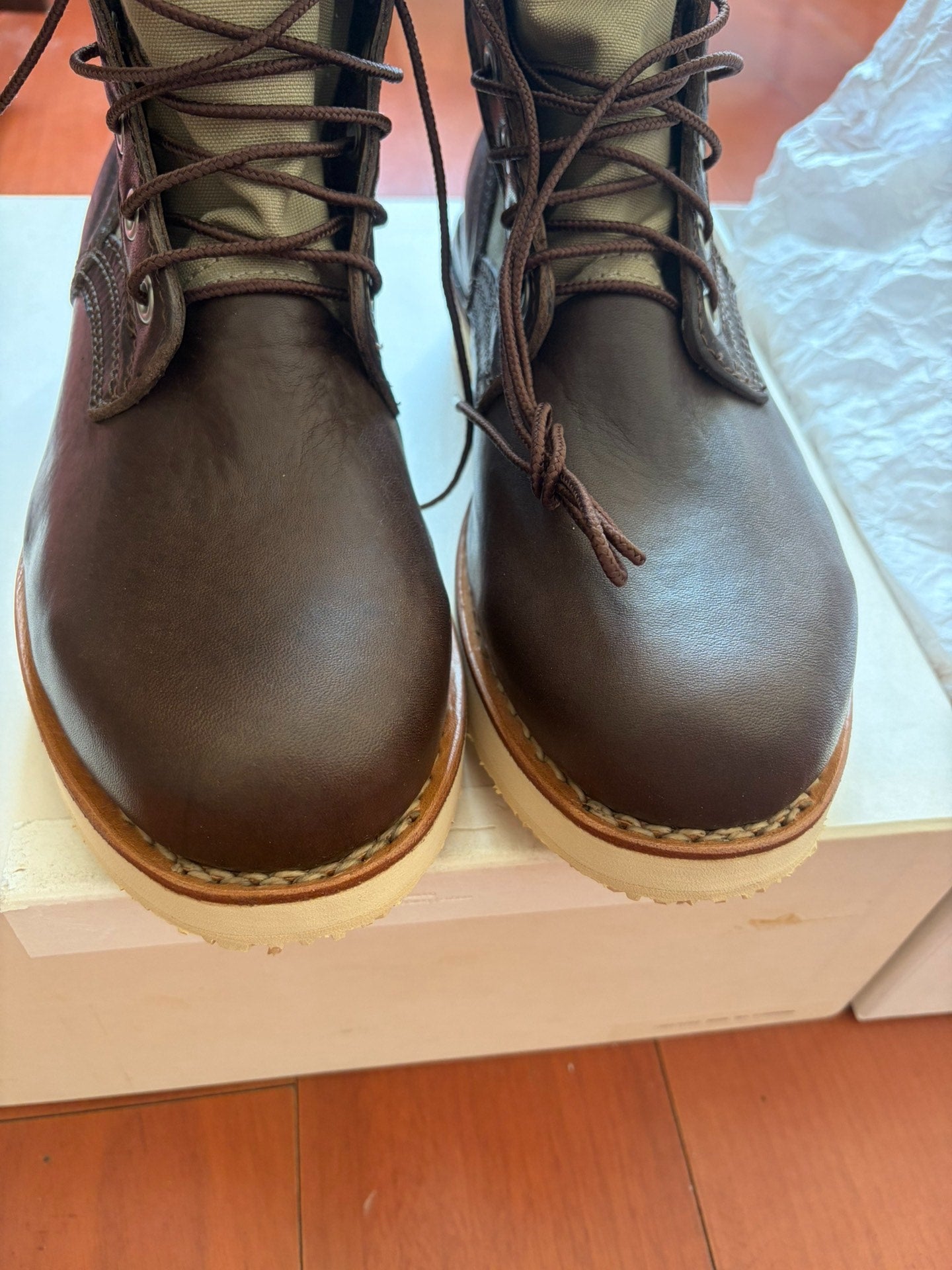 visvim 7 hole 73-folk brown m9.5