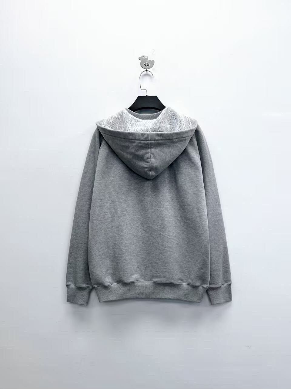 Dior Gray Logo Hoodie with Embroidery