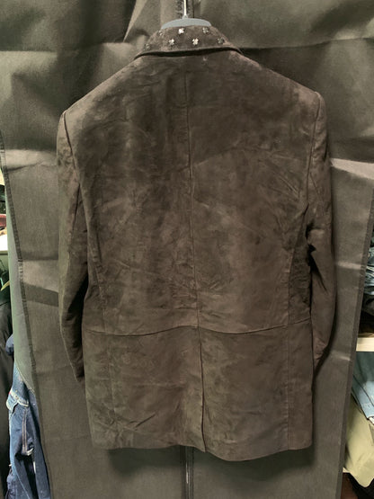saint laurent suede blazer size 48