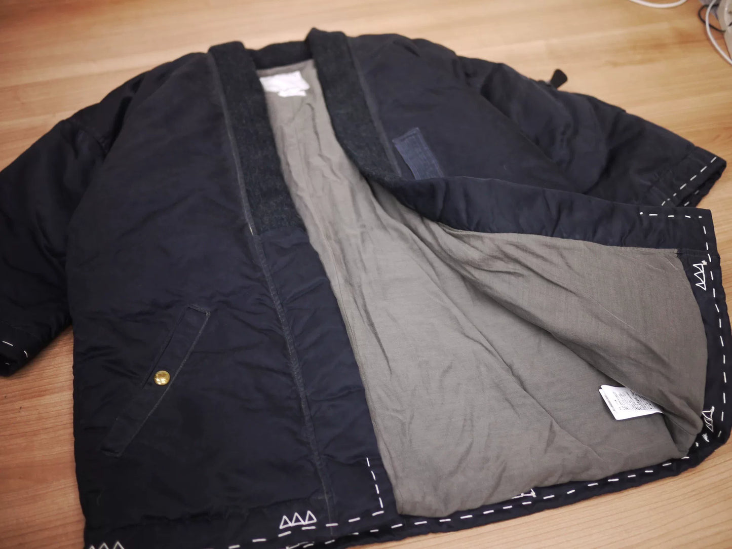 Visvim Sanjuro Kimono Down Jacket MA1